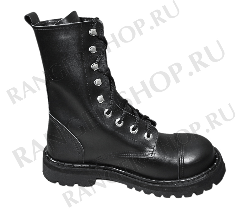 Ботинки высокие Ranger "Black" 9 колец Крючки 36 р-р